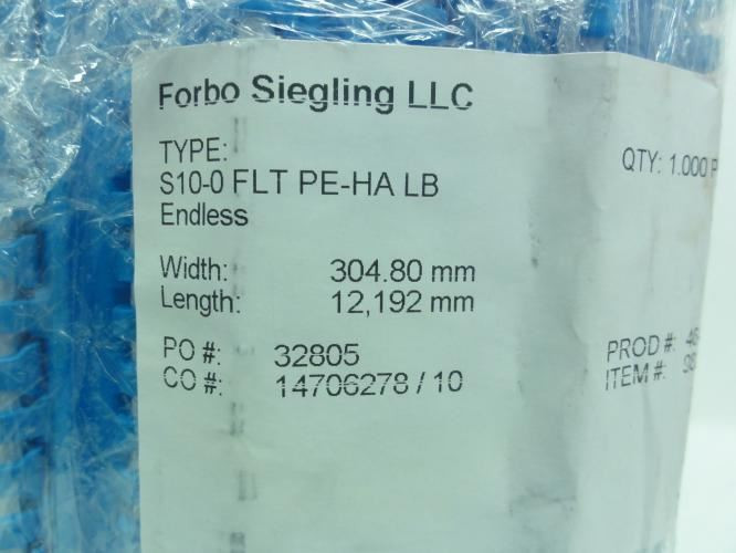 Forbo 982932; Conveyor Belt; 10ft Long; 304.80mm W