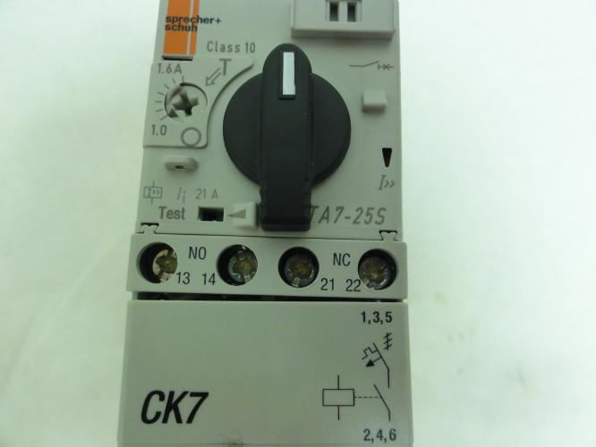 Sprecher CK7-9E-10-24E-AS1.6A-A11; Starter 1-1.6A; 3P; 690V