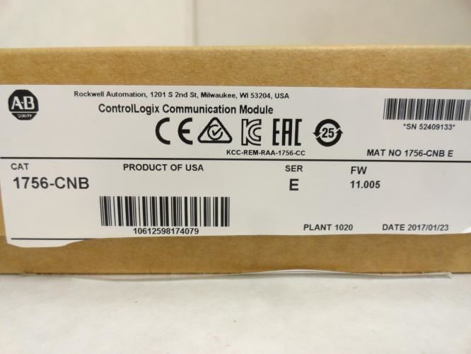 Allen-Bradley 1756-CNB; ControlNet Bridge Module; ControlLogix