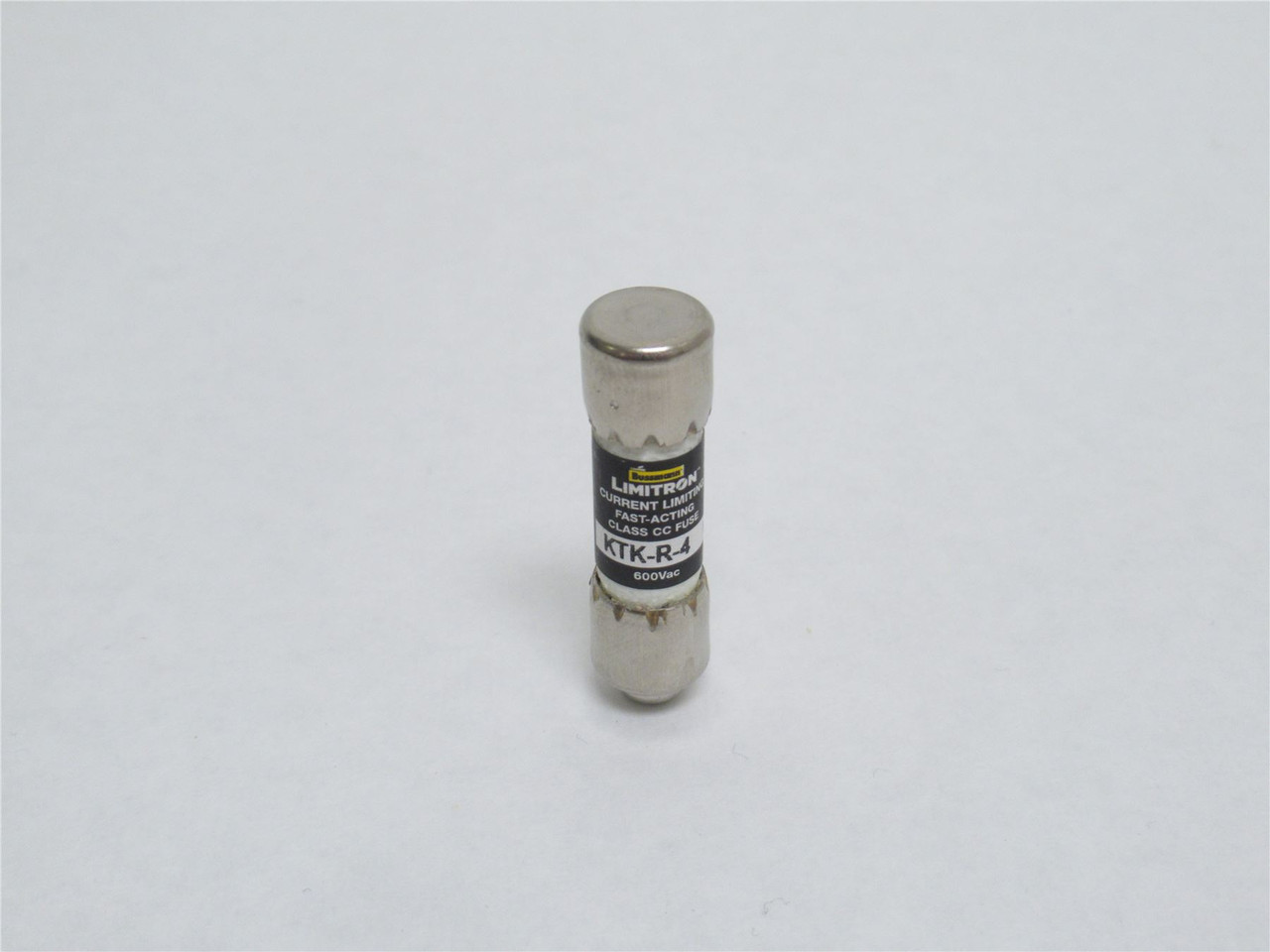 Bussmann KTK-R-4; Fast Acting Fuse; 4A; 600VAC; Class CC