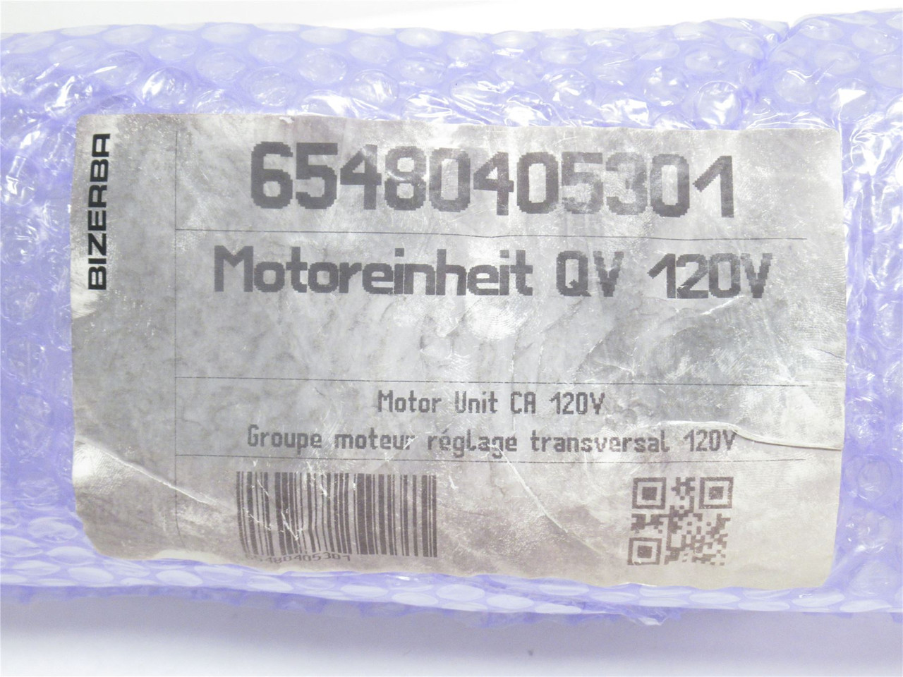 Bizerba 65480405301; Motor/Augur Unit; 110VAC; 64RPM; 1.1A