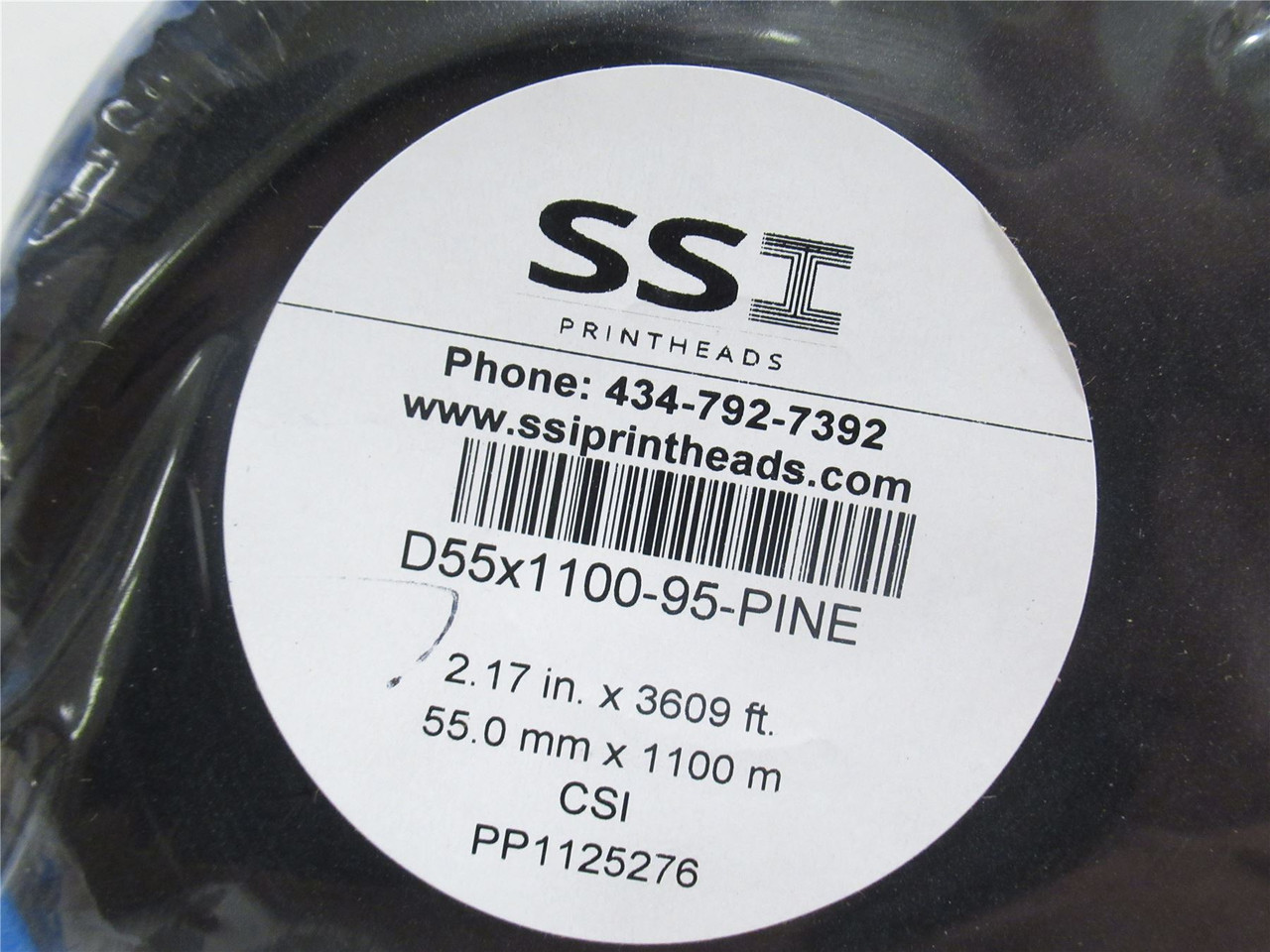 SSI D55x1100-95-PINE-Case; Box-12 Print Ribbon 2.17" x 3609'