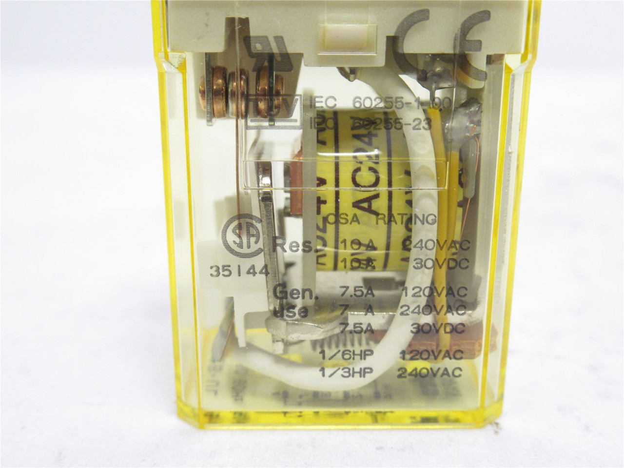 Idec RH2B-ULAC24V; Relay; GP; 10A; 240VAC; Coil: 24VAC