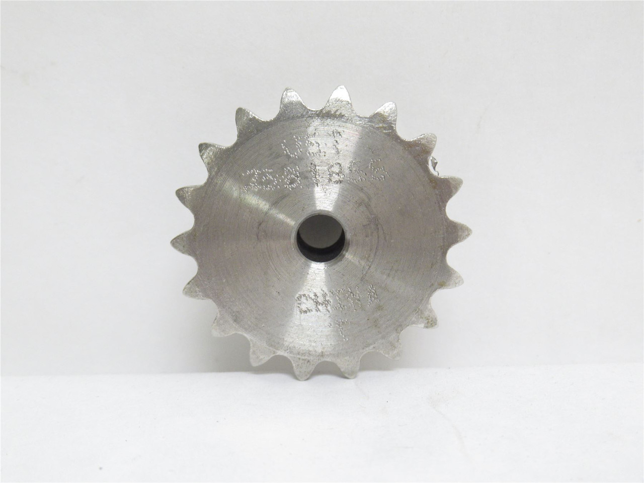 US Tsubaki 25B18SS-1/4; Sprocket #25 SS; 18T; 1/4"ID No Keyway