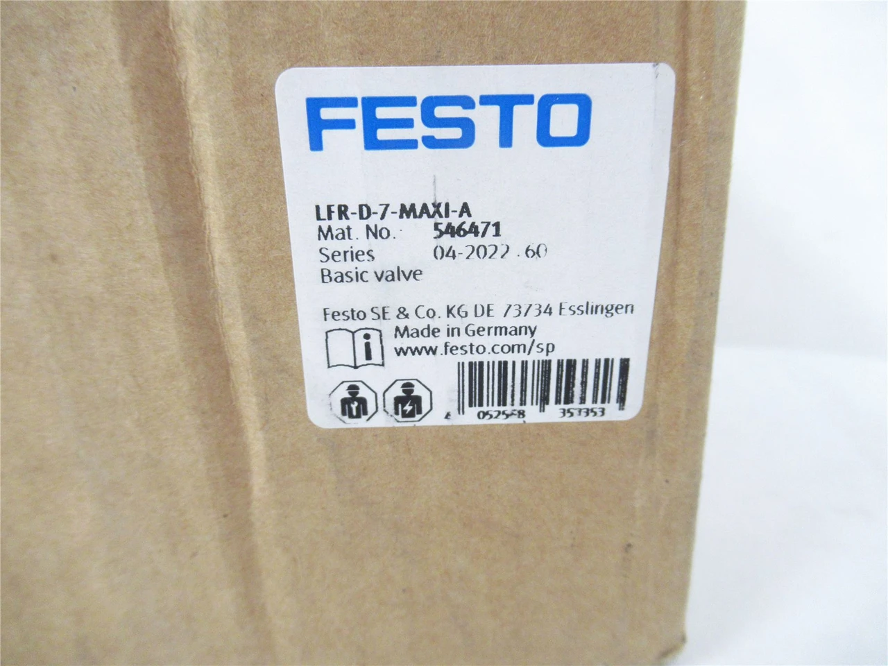 Festo LFR-D-7-MAXI-A; Pneumatic Filter Regulator 28-180 PSI