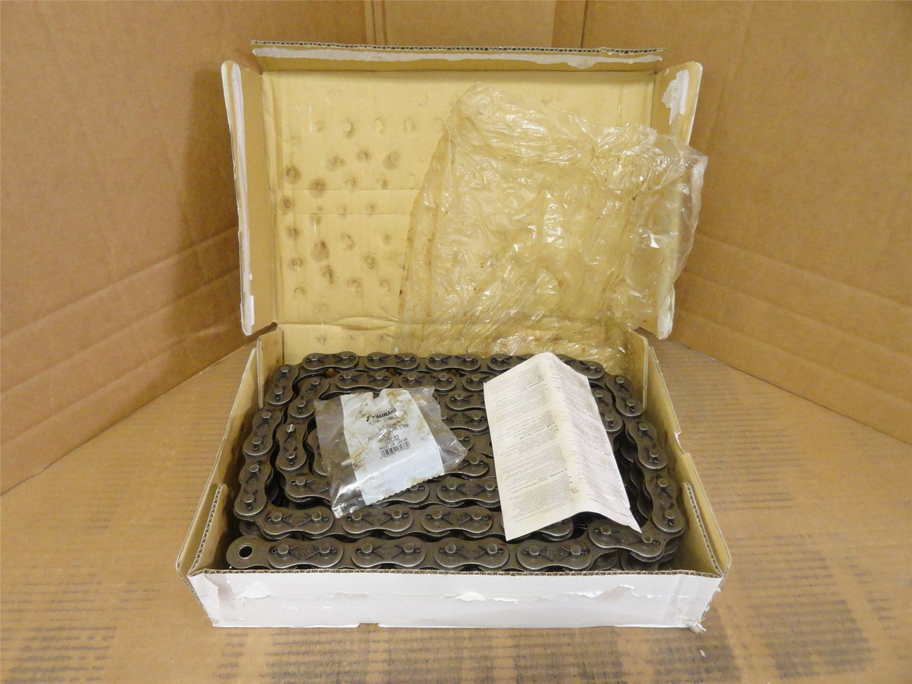 Tsubaki RS100-2-CP-U; Two Strand Roller Chain #100; 10' Long