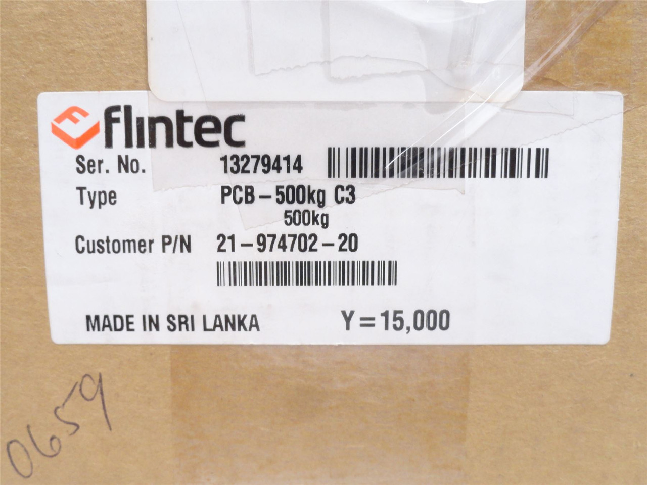 Flintec PCB-500kg; Single Point Load Cell; 500kg