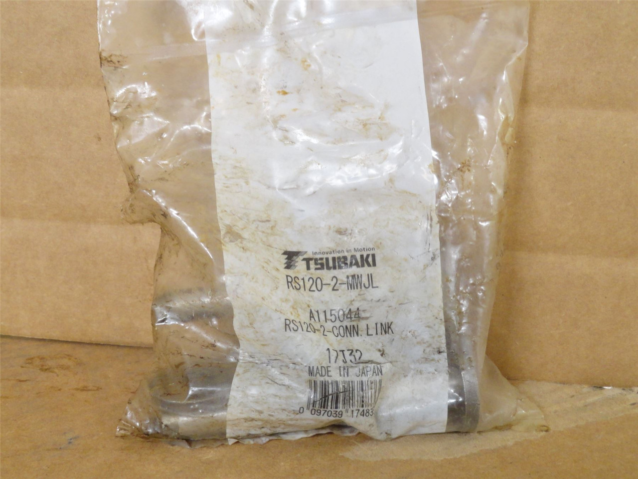 Tsubaki RS120-2-CP-U; Two Strand Roller Chain #120; 10' Long