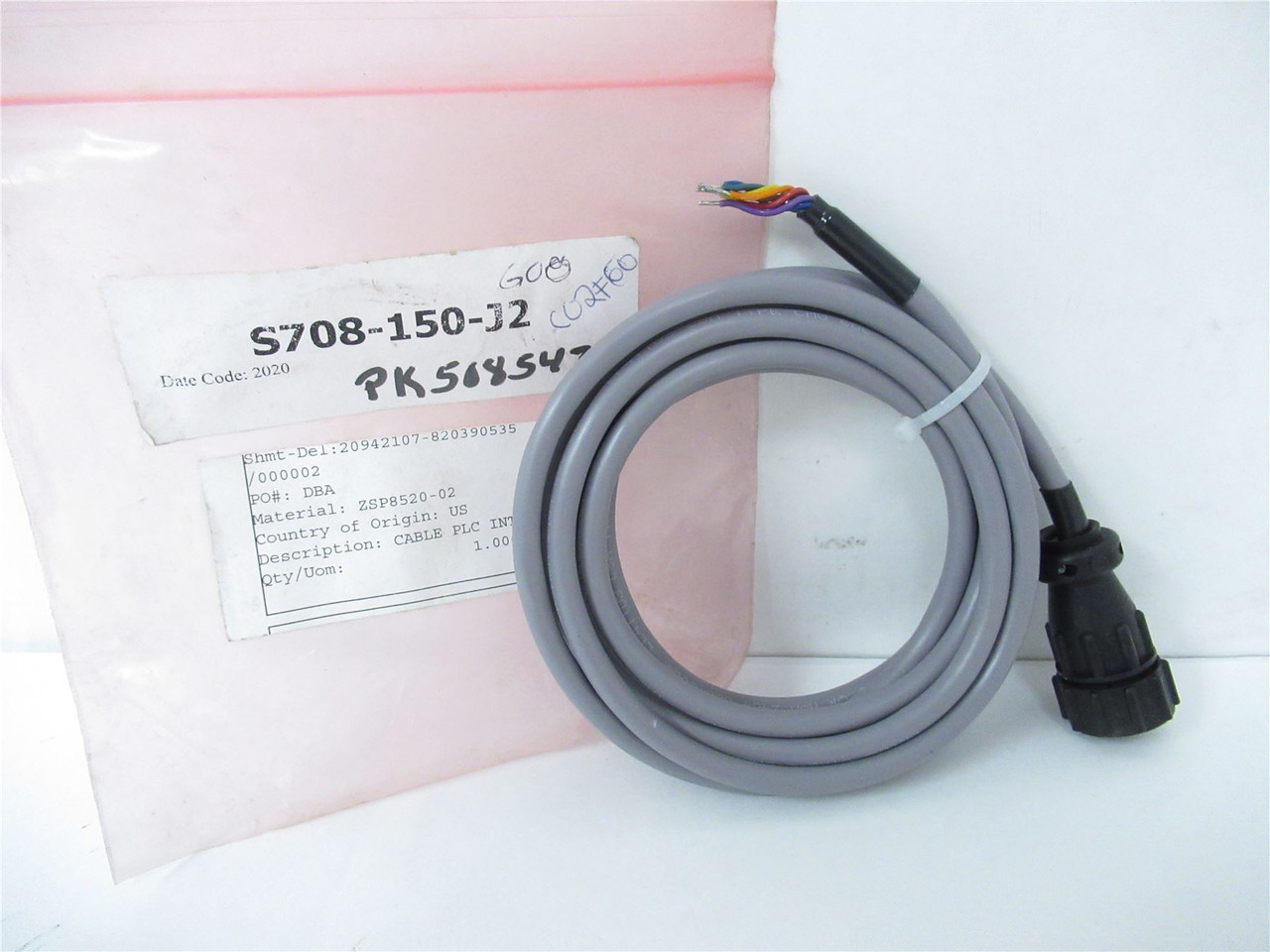Cryovac ZSP852002; Cable PLC Interface