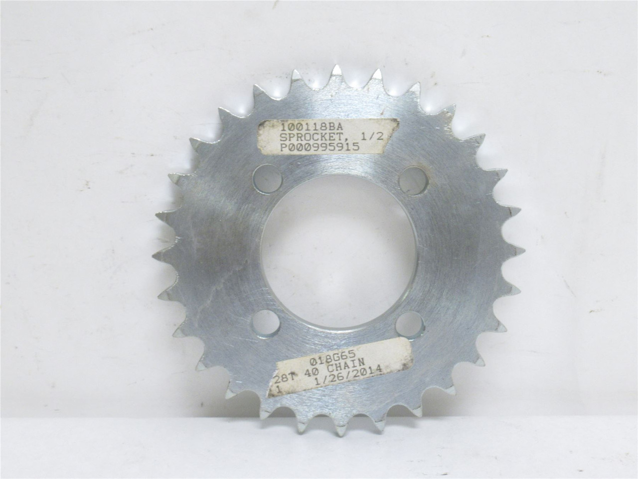 JBT 100118BA; Hubless SProcket #40; 28 Teeth