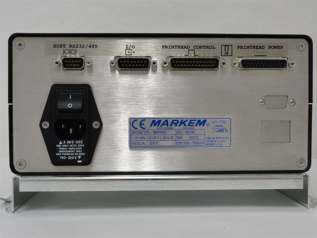 Markem Smartdate; Printer Controller; E112251; 115/230V