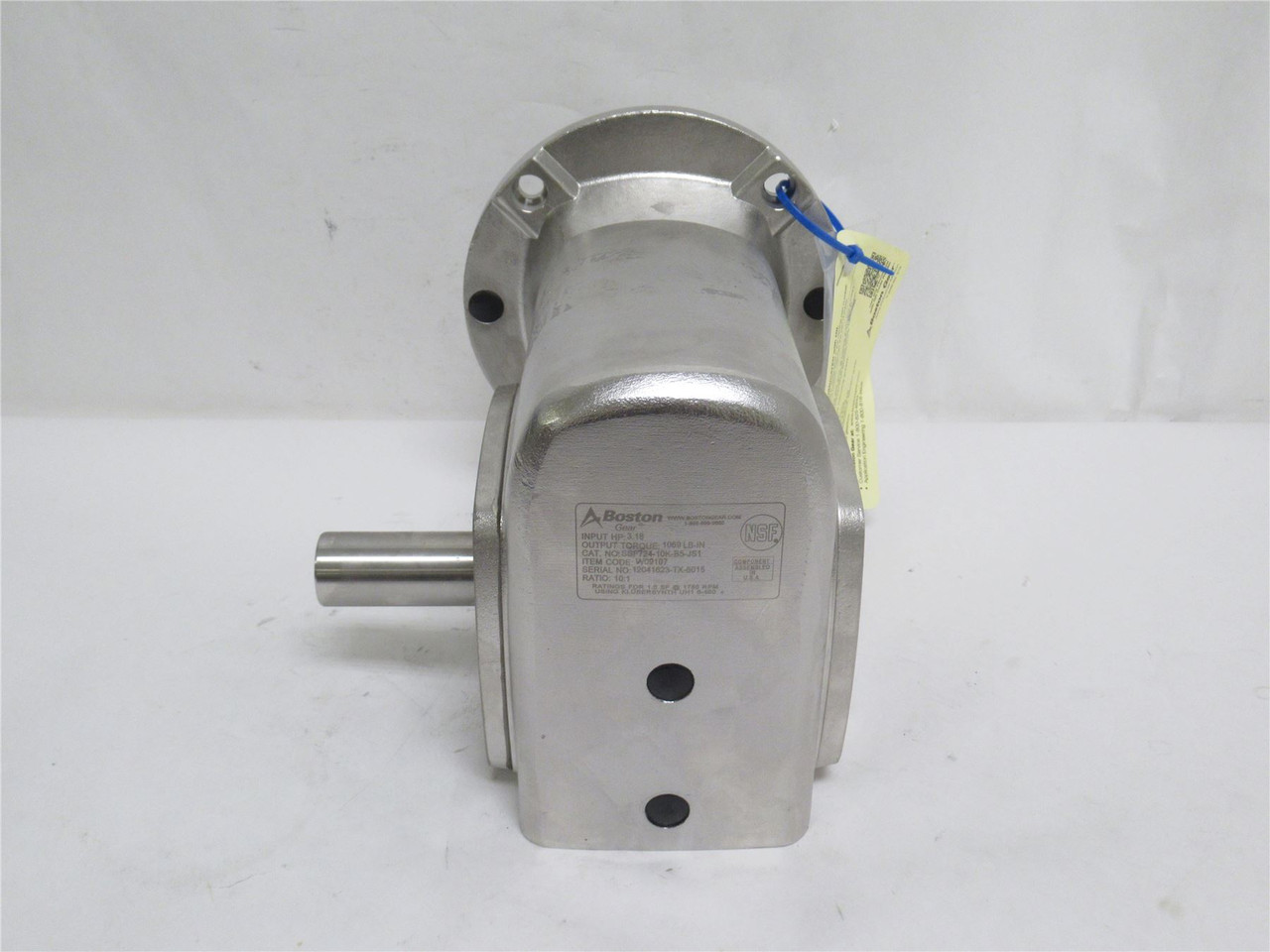Boston Gear SSF724-10K-B5-JS1; Gearbox; SS; RA; 10:1 Ratio