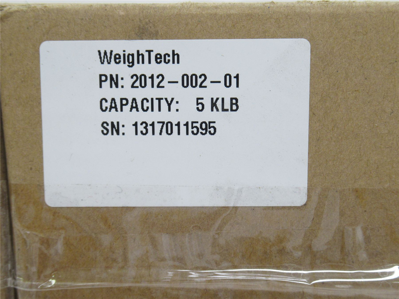 WeighTech 2012-002-01; Beam Load Cell; 5KLB