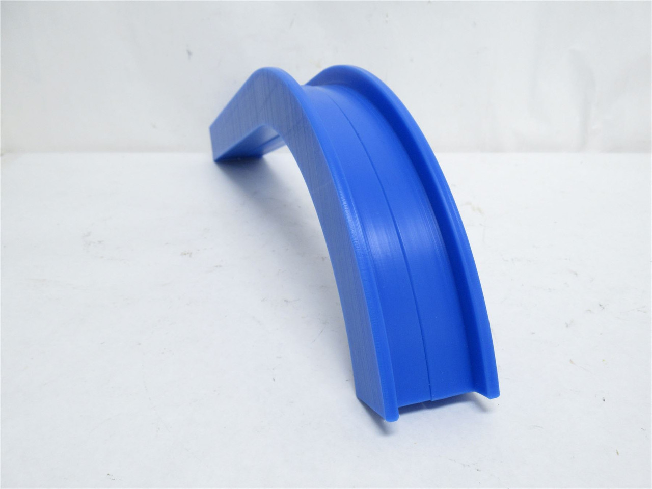 Marel 903DCGW125; Wheel W/Guide Rails 1-1/4"ID; Sanitary Blue