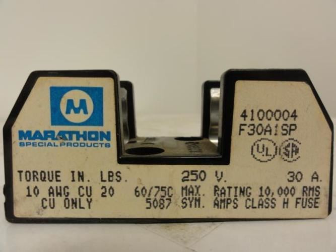 Marathon F30A1SP; Fuse Holder 250V; 30A