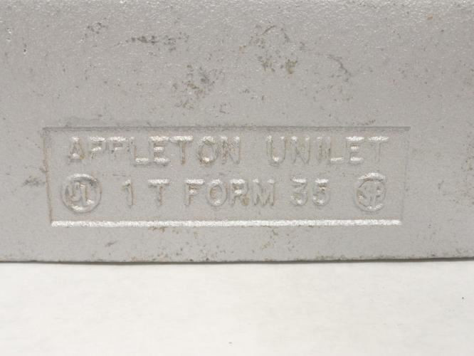 Appleton T100-M; Type: T; Conduit Body; Malleable Iron; 1FNPT