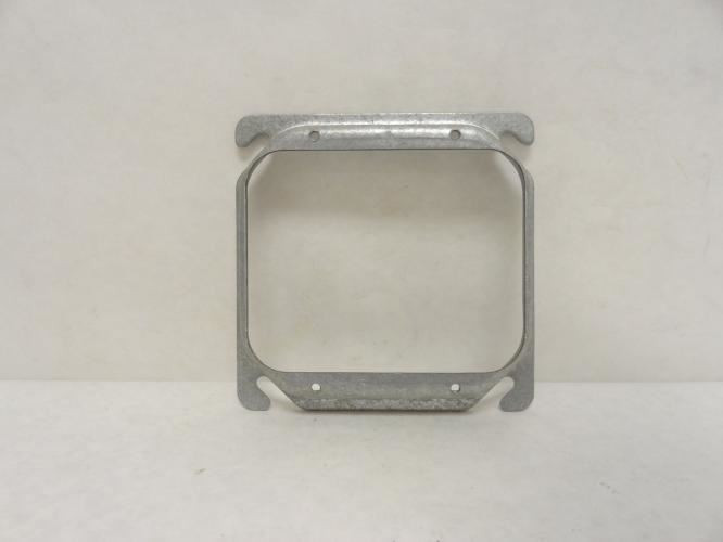 Raco 778; Lot-5 Galvanized Zinc Plaster Rings; 4" Two Gang
