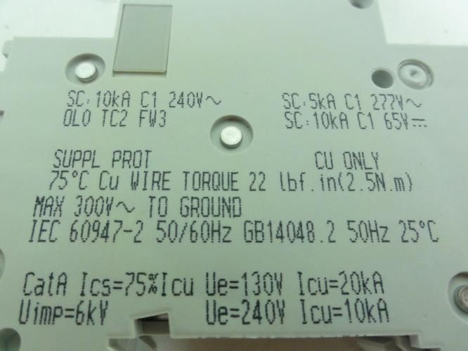 Schneider 60123; Circuit Breaker; 5A; 1P; 240VAC; 60VDC