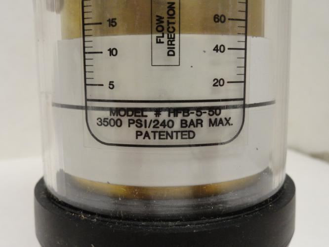 Dwyer HFB-5-50; In-Line Flow Monitor; Brass; 20-150GPM; 2NPT