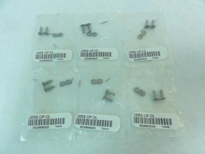 Ametric J35SS; Lot-6 Connector Links # 35; SS