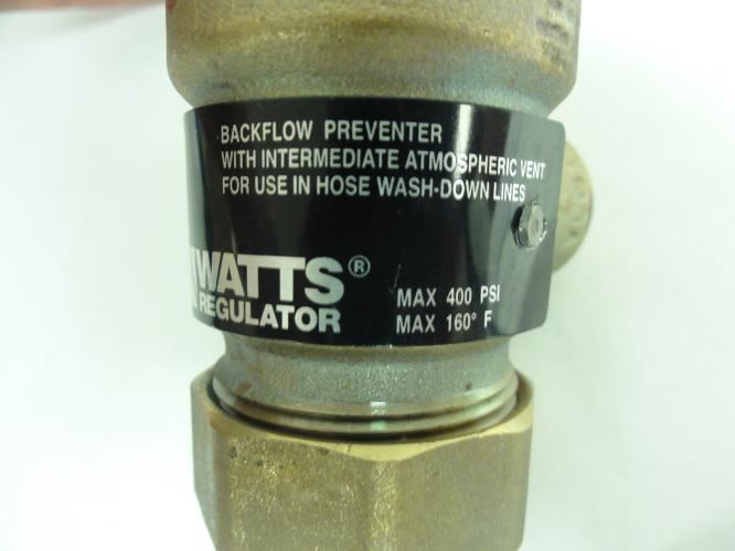 Watts 386447; Backflow Preventer; 3/4" Inlet/Outlet