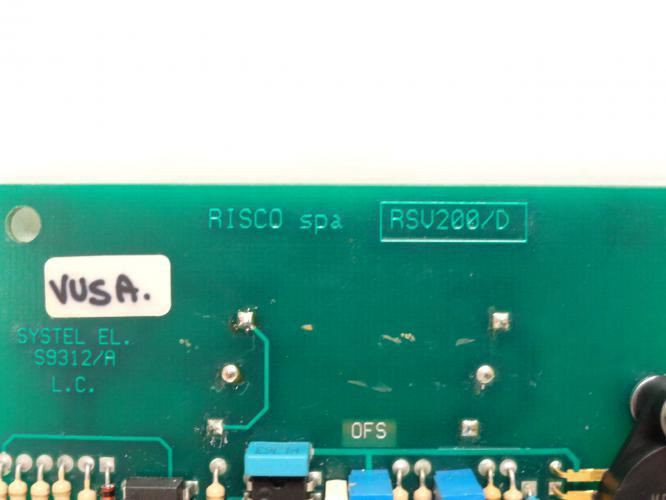 Risco RSV200/D; Printed Circuit Board W/Display # 13612067