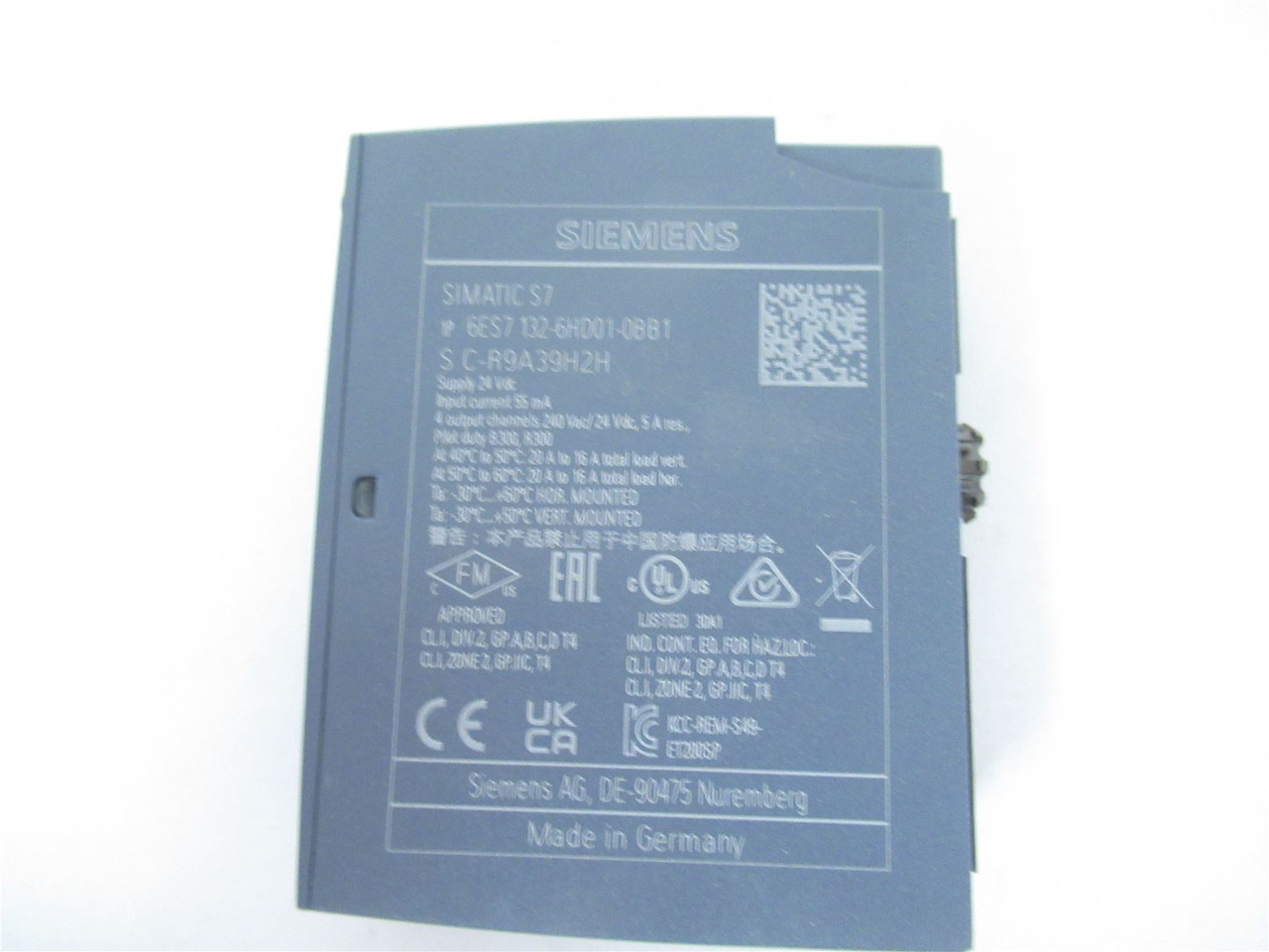 Siemens 6ES7132-6HD01-0BB1; Module RQ NO 4x120V DC 230VAC/5A