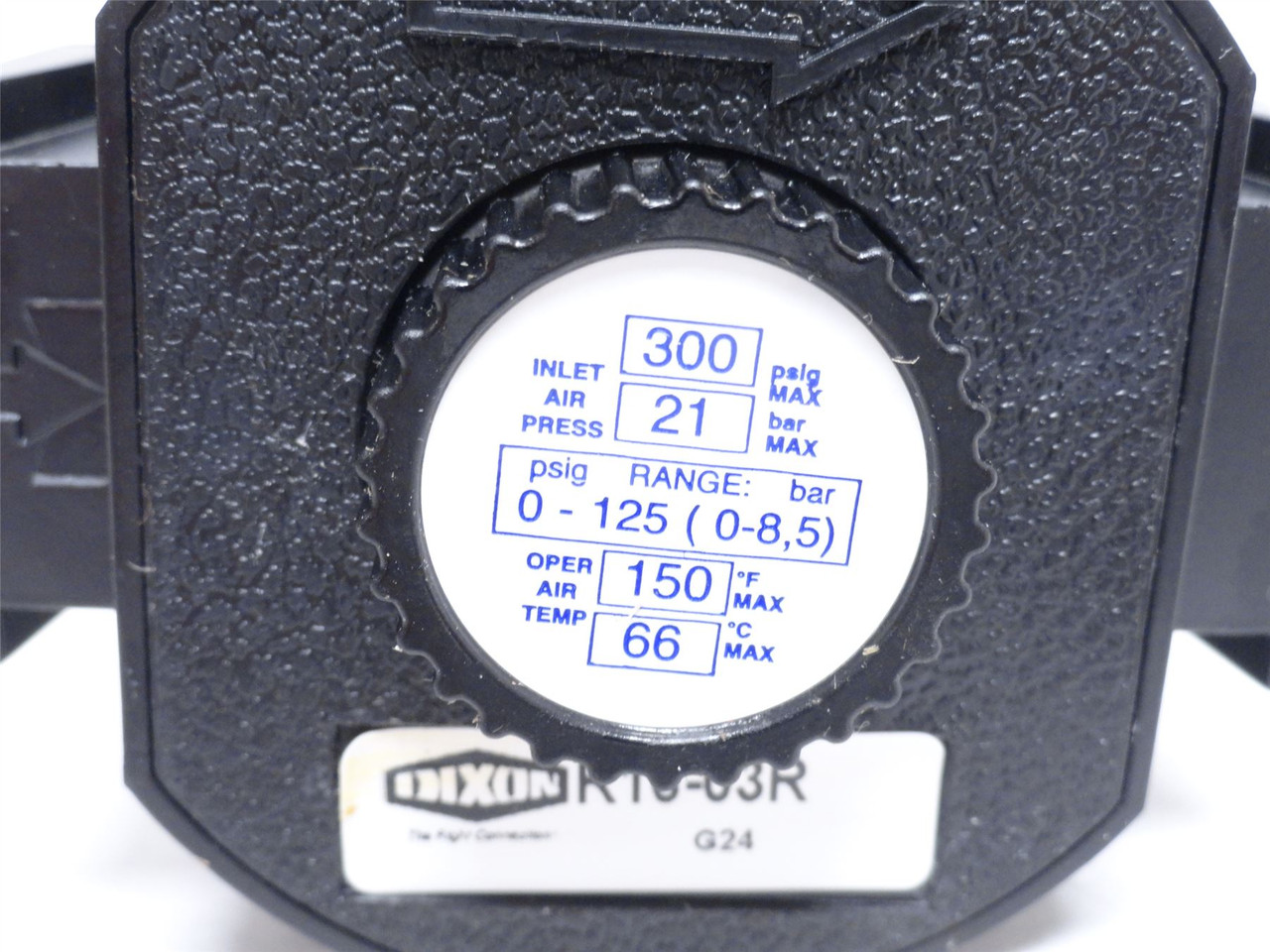 Dixon R16-03R; Compact Regulator; 0-125PSI; 3/8NPT Port Size