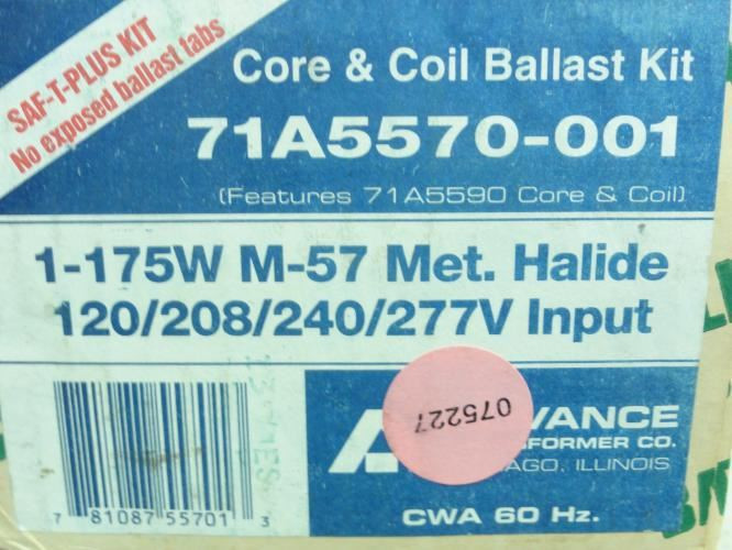 Advance Transformer 71A5570-001; Core and Coil Ballast Kit; 175W
