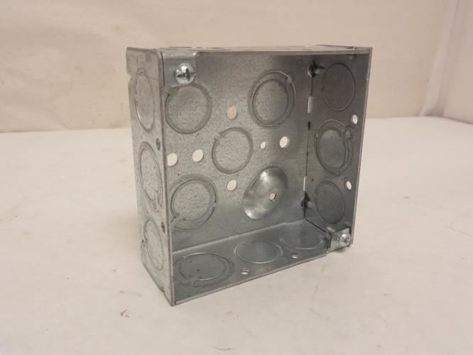 Raco 191; Electrical Box; Galvanized; 4" Wide x 4" Height