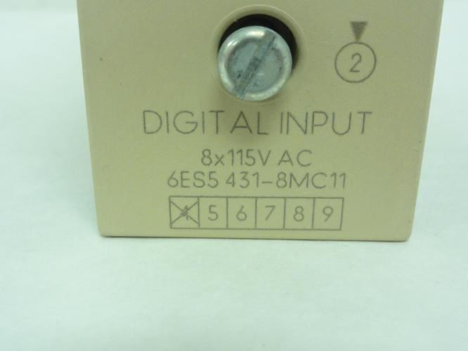 Siemens 6ES5-431-8MC11; Digital Input Module; 8 Point; 115VAC