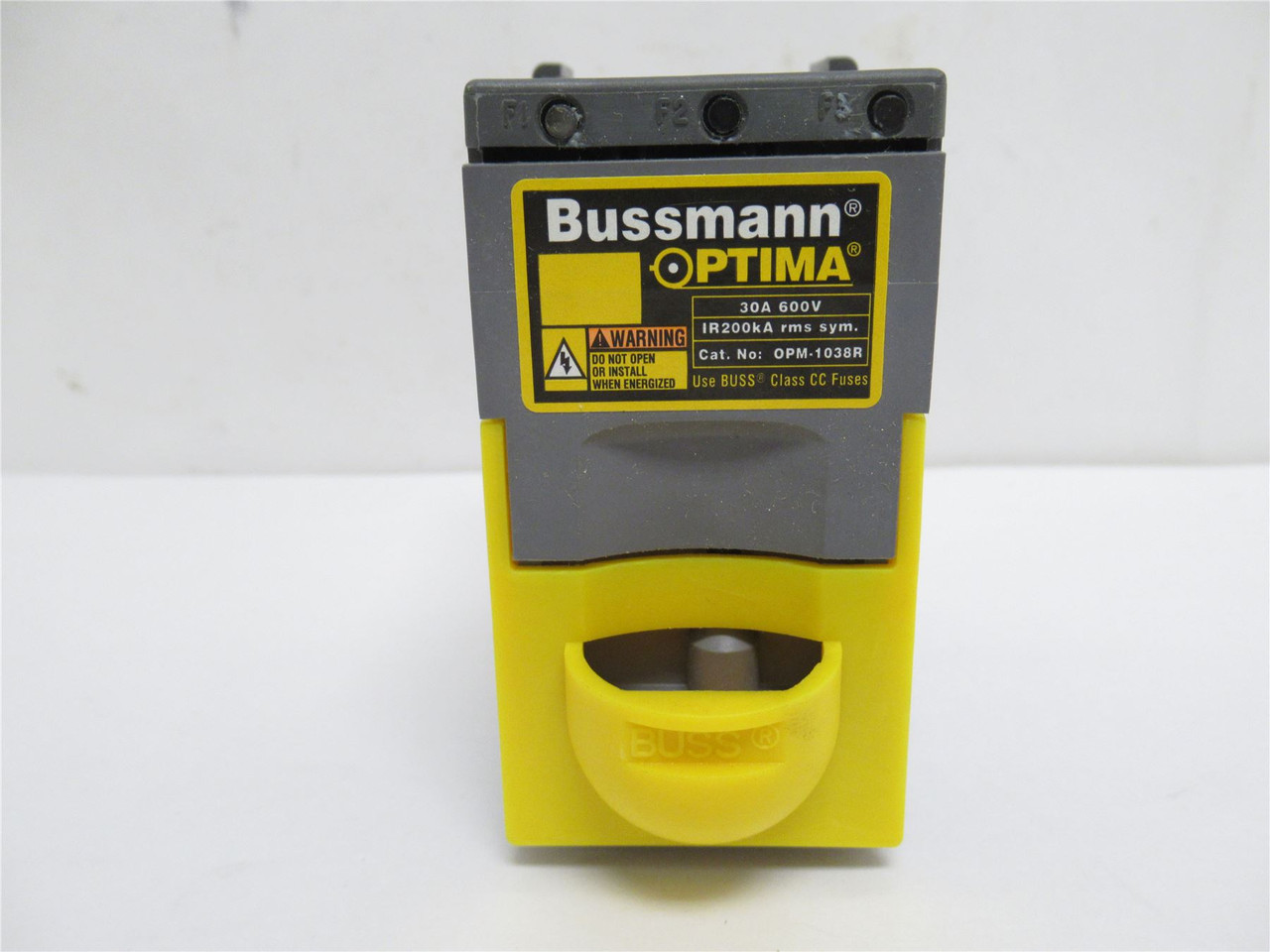 Bussmann OPM-1038R; Optima Fuse Holder; 3P; 30A; 600VAC