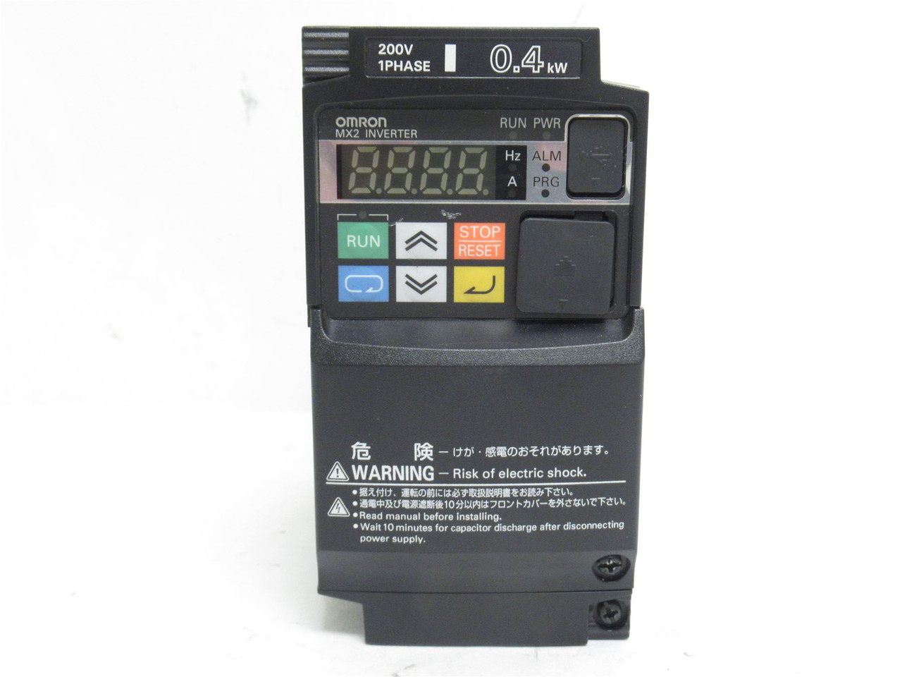 Omron 3G3MX2-AB004-V1; AC Drive 1/2Hp; 240VAC; IN-1ph; OUT-3ph