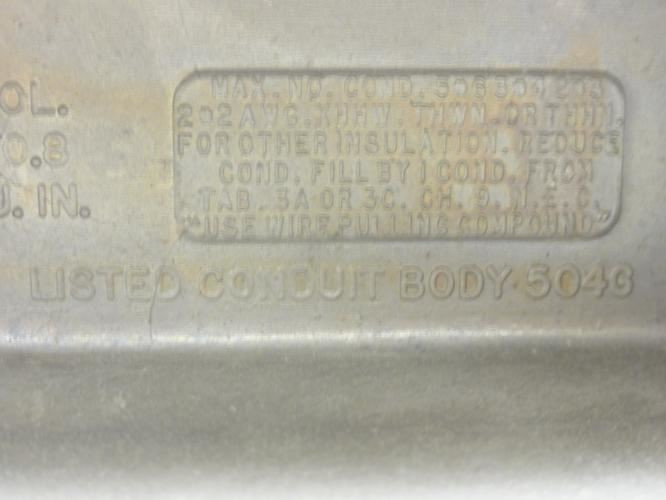 Appleton LB100-A; Form 85 Conduit Body; 1" NPT