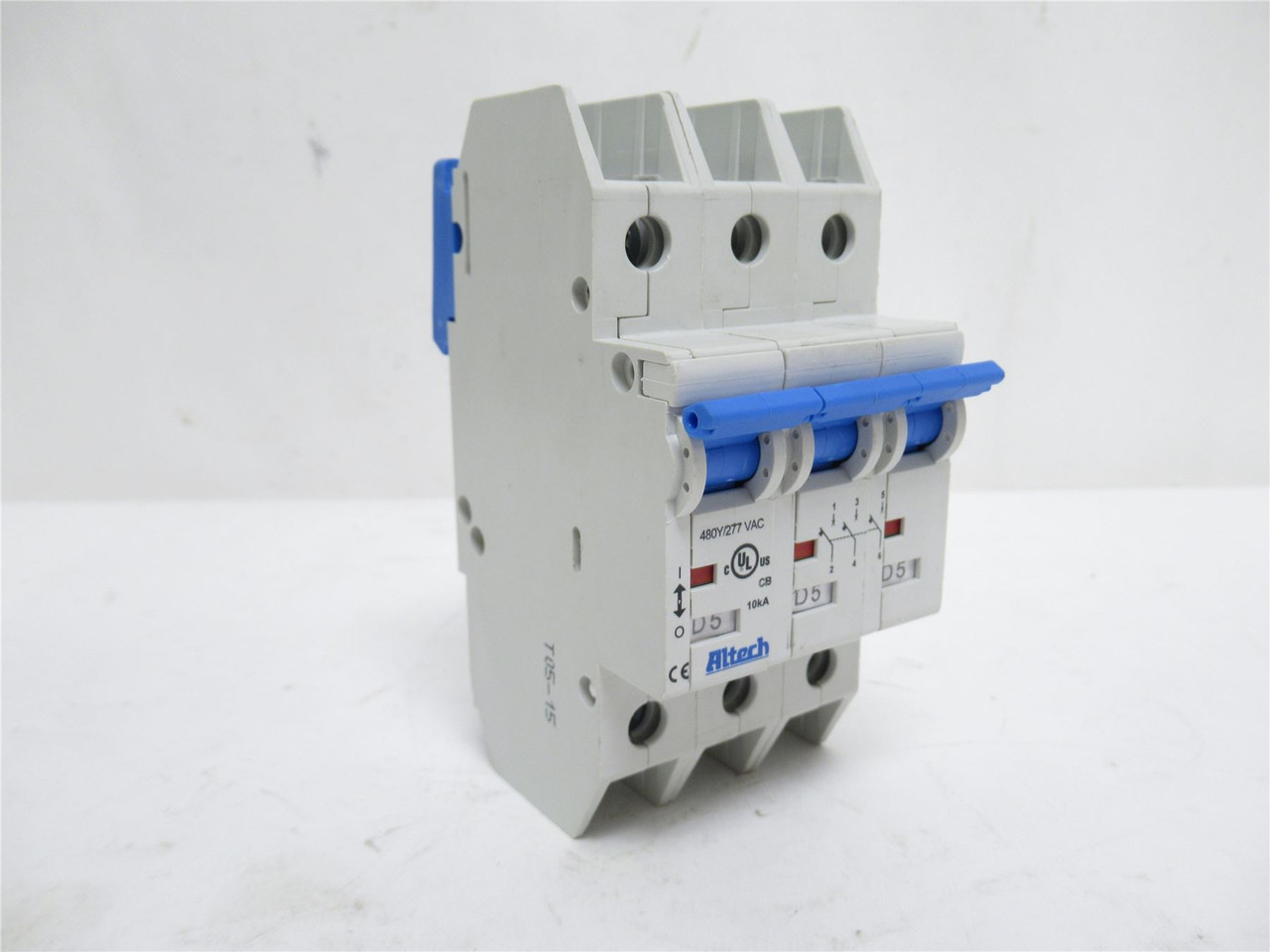 Altech 3DU5L; Circuit Breaker; 5A; 3P; 277/480VAC