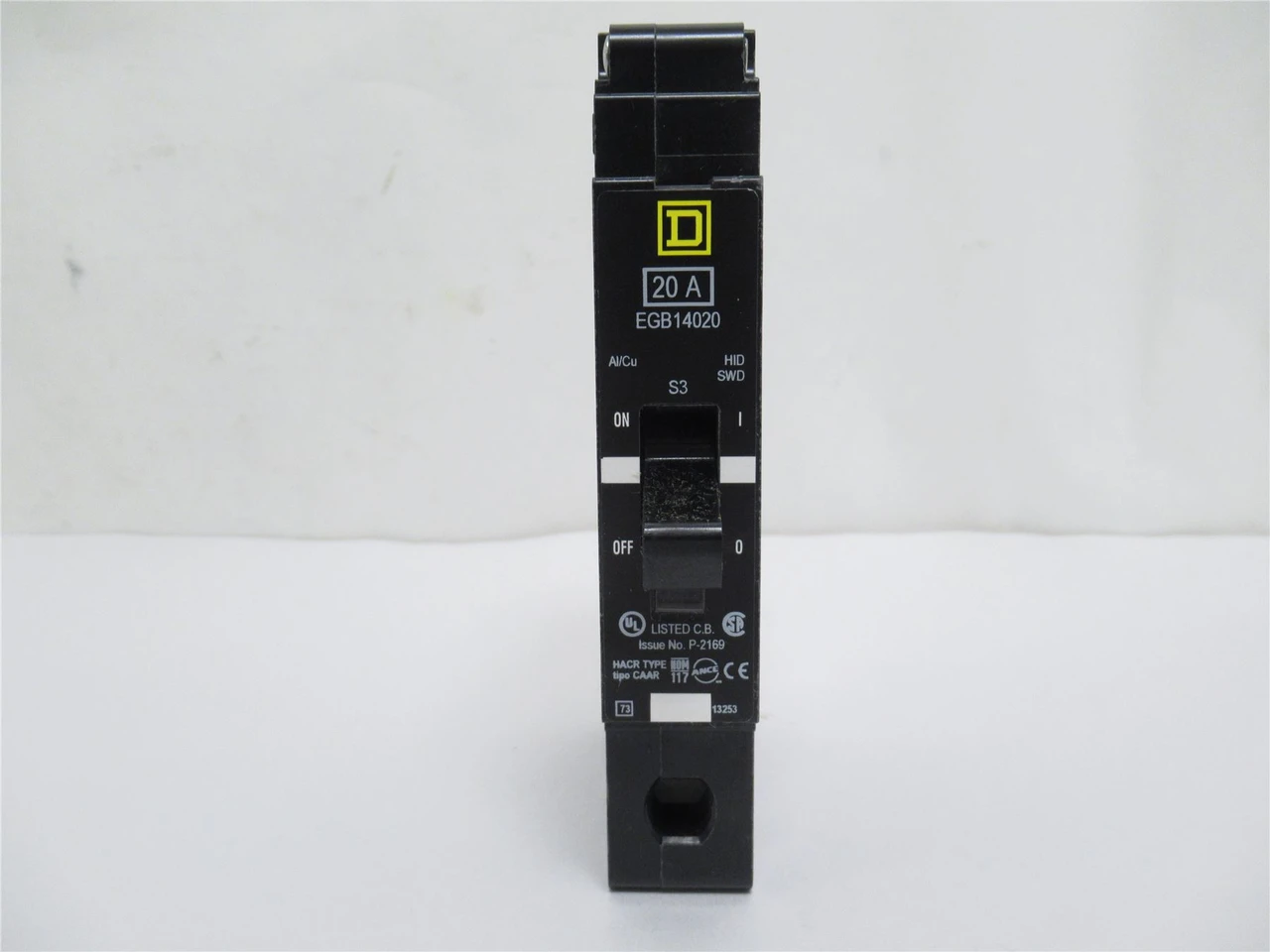 Square D EGB14020; Circuit Breaker; 20A; 1P; 277VAC; Bolt-On