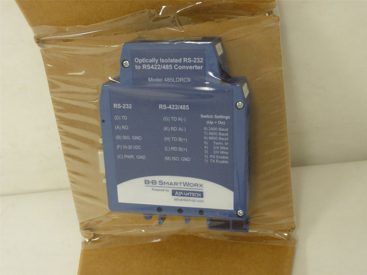 B+B SmartWorx 485LDRC9; Converter; RS-232 to RS422/485