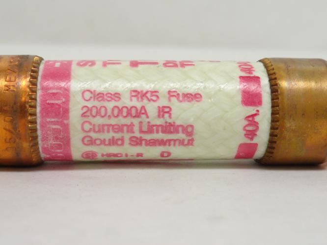 Gould TR40R; Dual Element Time Delay Fuse; 40A; 250VAC