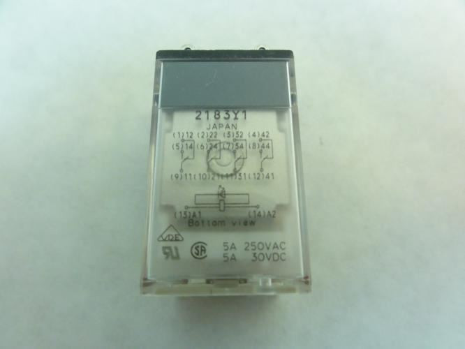 Omron  MY4NAC110120S; Relay; 110/120VAC; 5A; 250VAC/30VDC