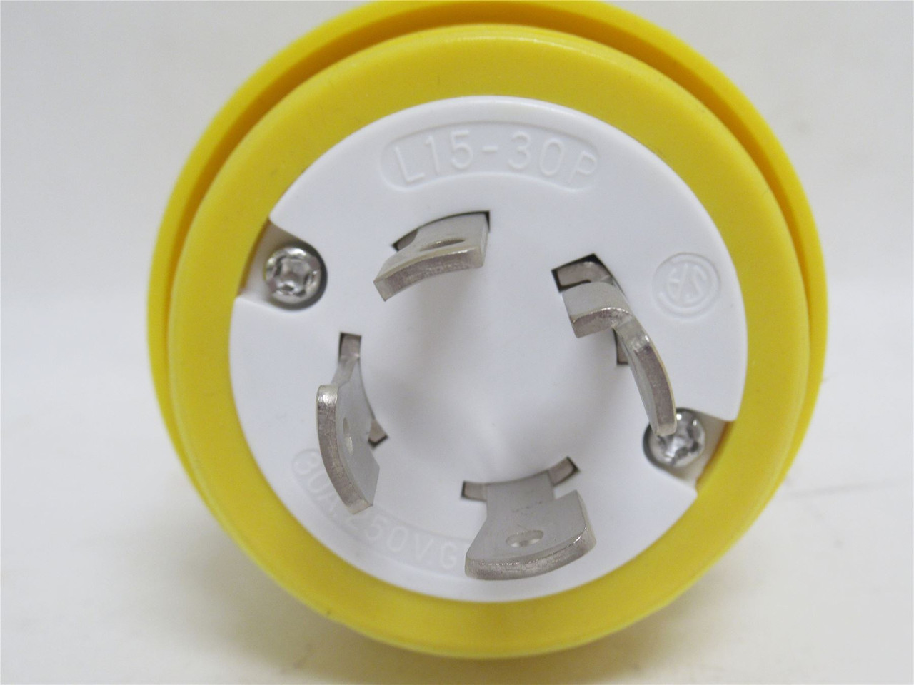 Industry-Std L15-30P; Watertight Locking Plug 30A 125/250VAC