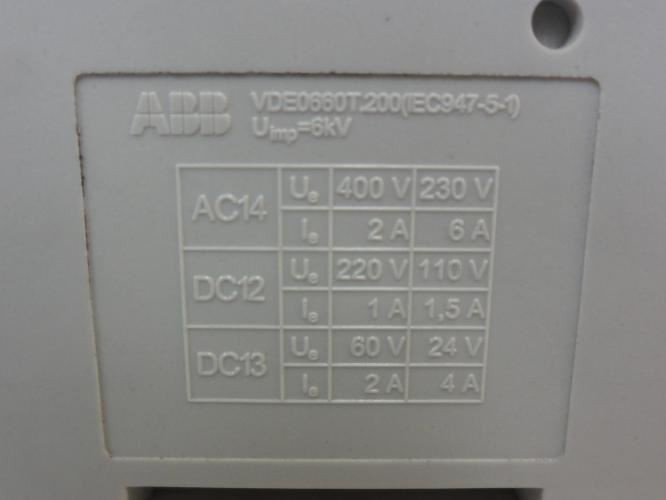 ABB S263-D4; Circuit Breaker 4A 3P 277/480VAC