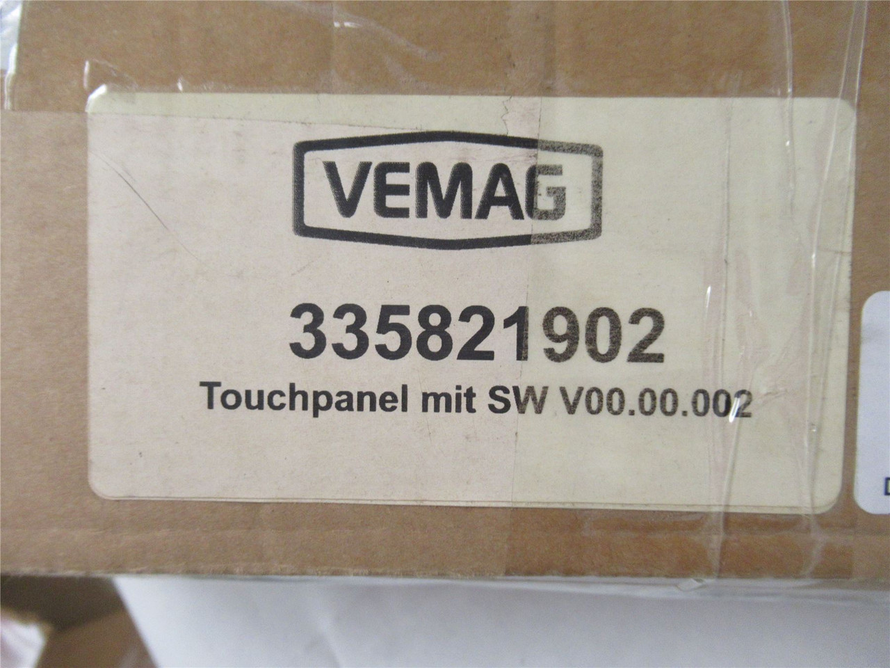 Vemag 355821902; Touch Panel W/SW V00.00.002