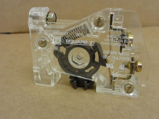 Square D 9999-SX-7; Aux Contact 1-NC; 10A; 600VAC; NEMA: 00 to 7