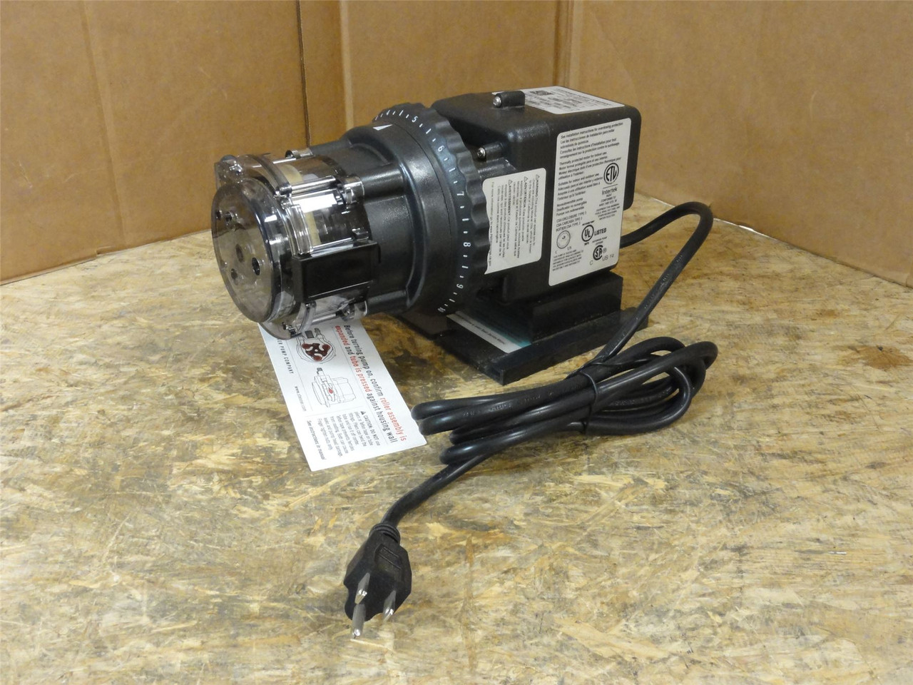 Stenner Pump 85MJH7A4STAA; Single Head Adjustable Pump 120VAC