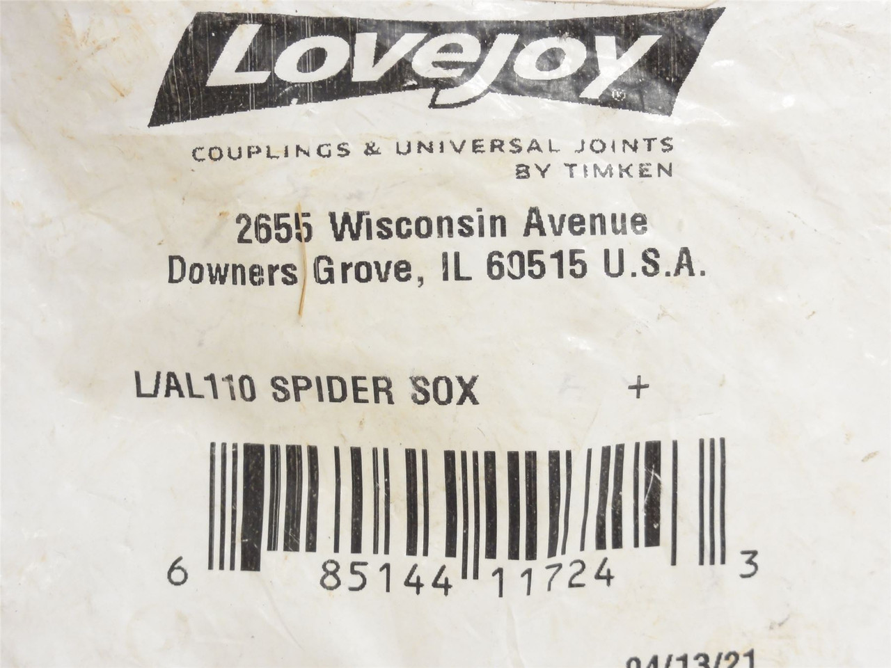 Lovejoy 68514411724; Jaw Coupling Spider; L/AL110