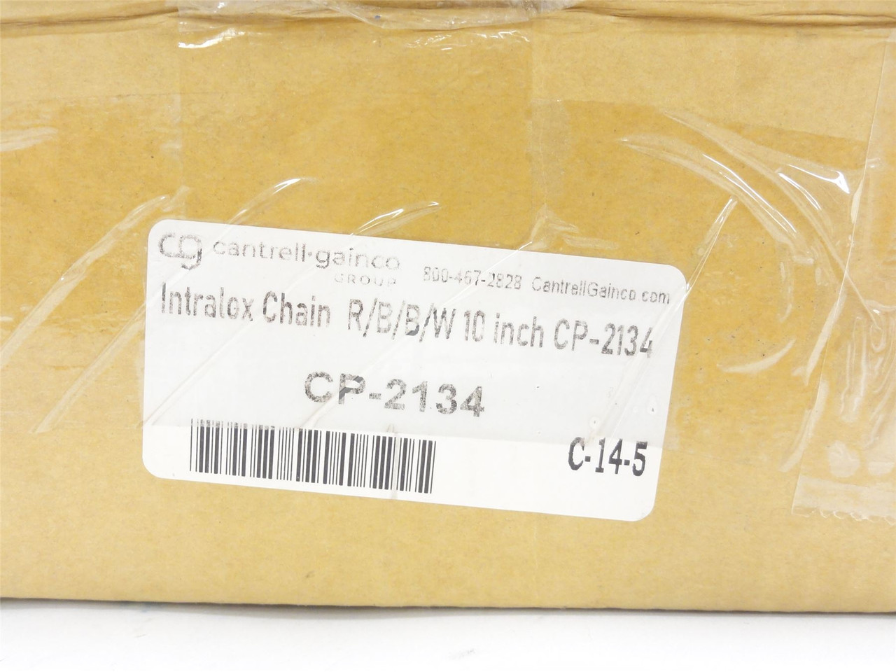 Cantrell CP-2134; Intralox Safety R/B/B/W; 10" Conveyor Chain