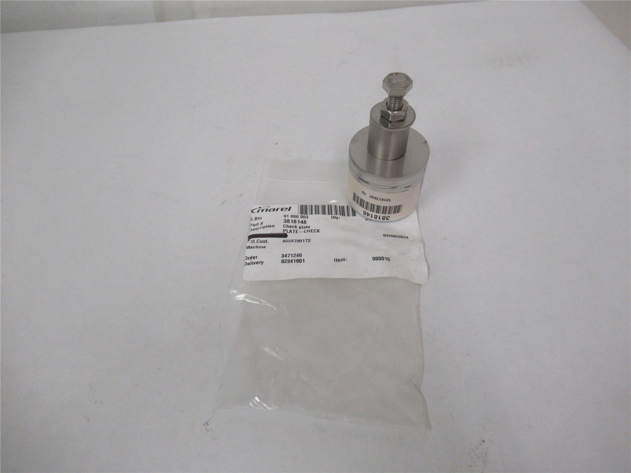 Marel 3818148; Check Plate