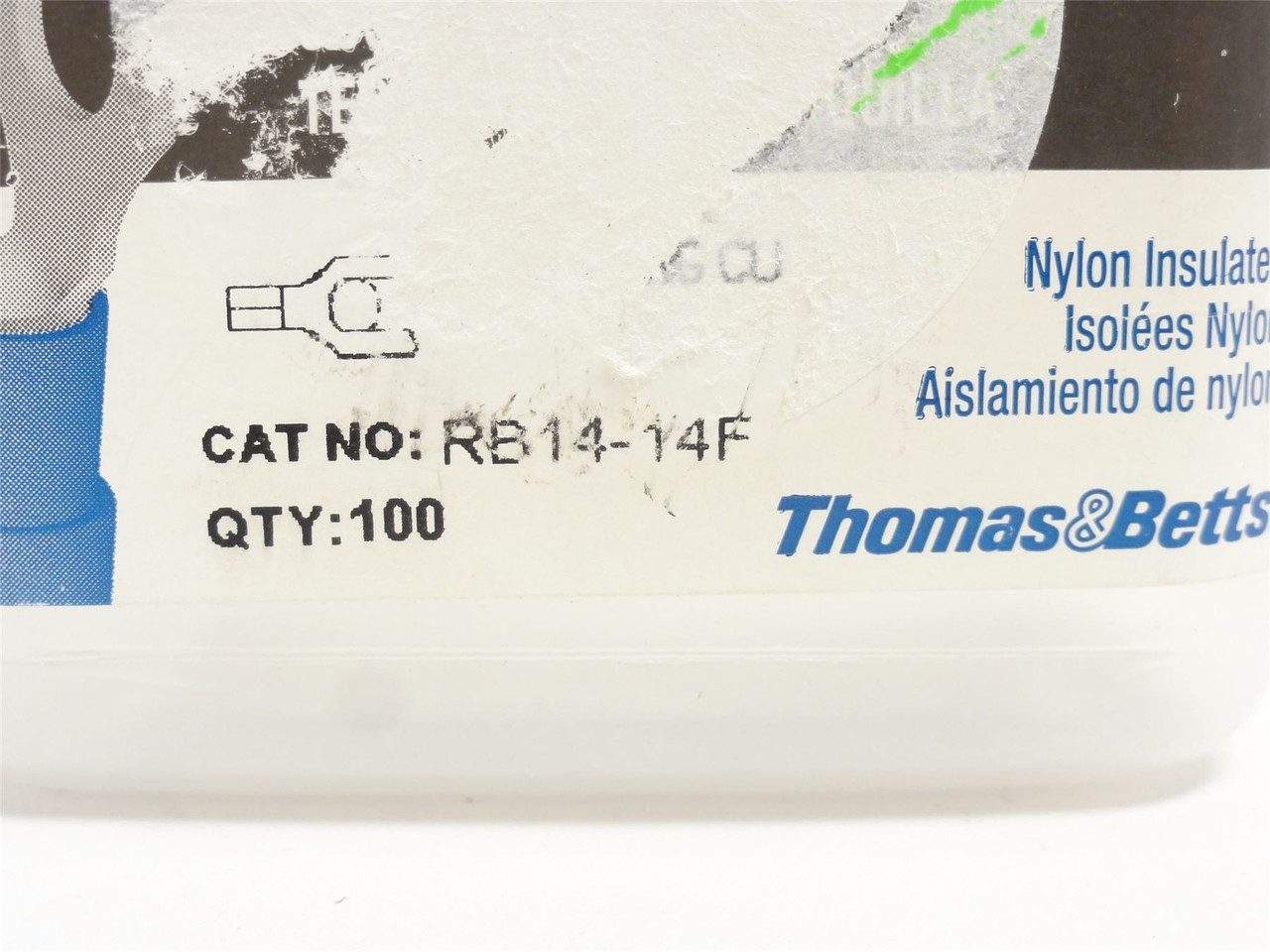 Thomas Betts RB14-14F; Lot-95 Fork Terminals; 18-14 AWG