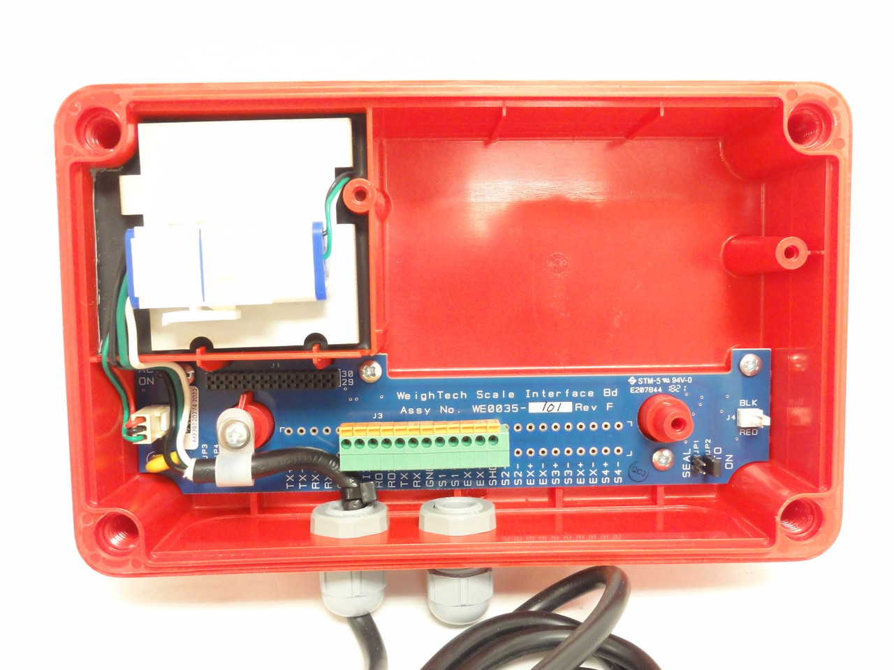 WeighTech 01-082; Digital Weight Indicator Back Panel