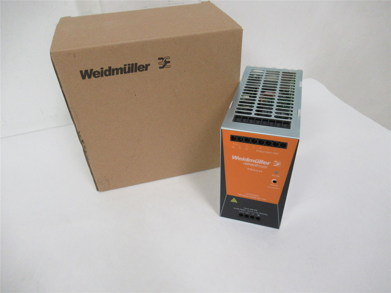 Weidmuller 1478190000; Power Supply 	AC/DC 24V 480W 20A